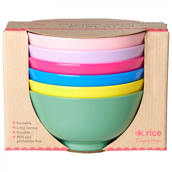 Rice Melamine Medium Bowl Giftbox - Bowl 1 Rice Melamine Medium Bowl Giftbox - Bowl