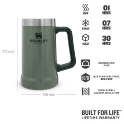 Stanley Adventure Vacuum Stein - Insulated Mug 6 Stanley Adventure Vacuum Stein - Insulated Mug -Camping supply store stanley adventure vacuum stein insulated mug detail 3