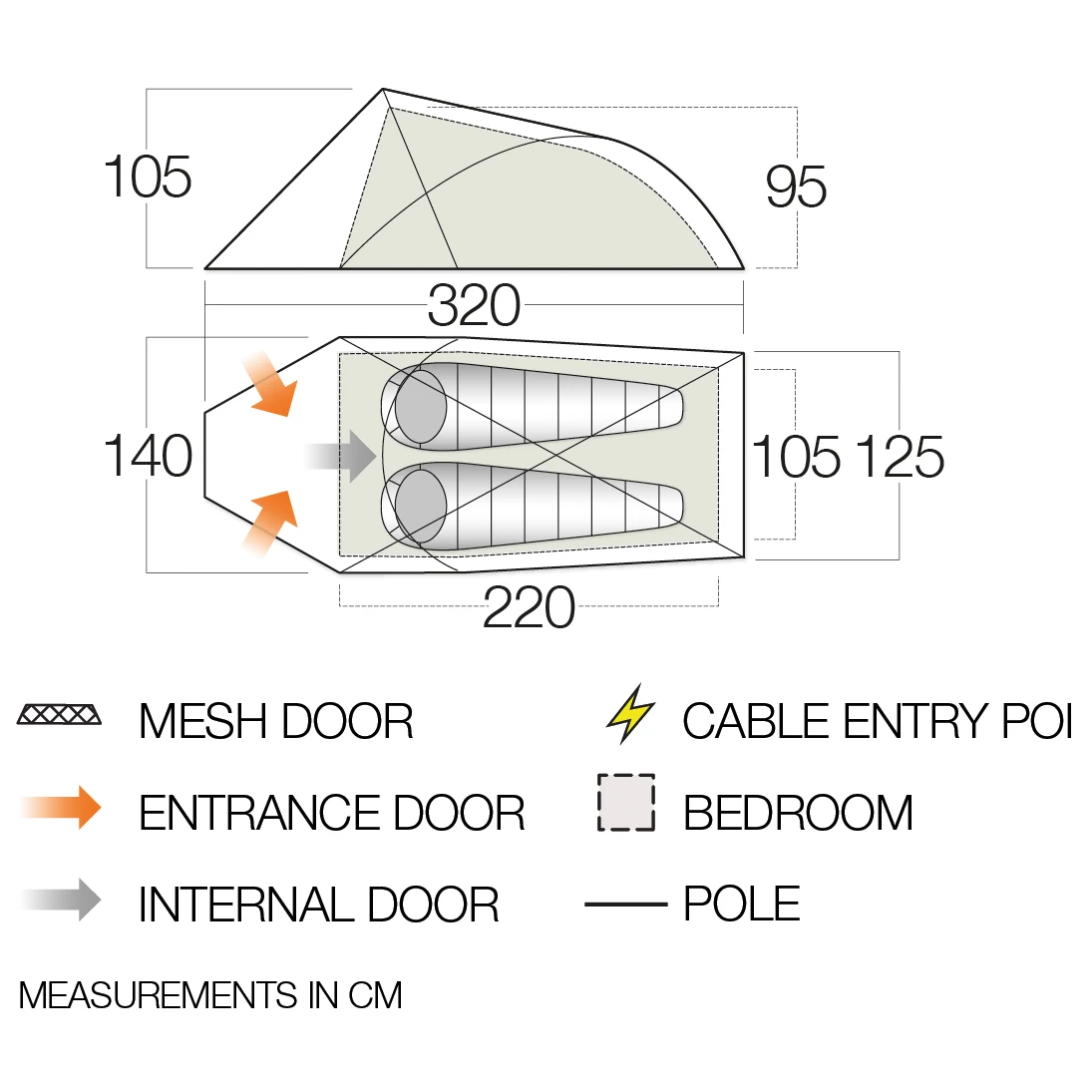 Vango Helvellyn 200 - 2-person Tent 2 Vango Helvellyn 200 - 2-person Tent - Image 2
